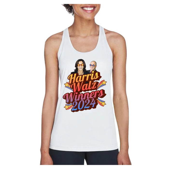 Harris Walz Winners 2024 Women's Racerback Tank