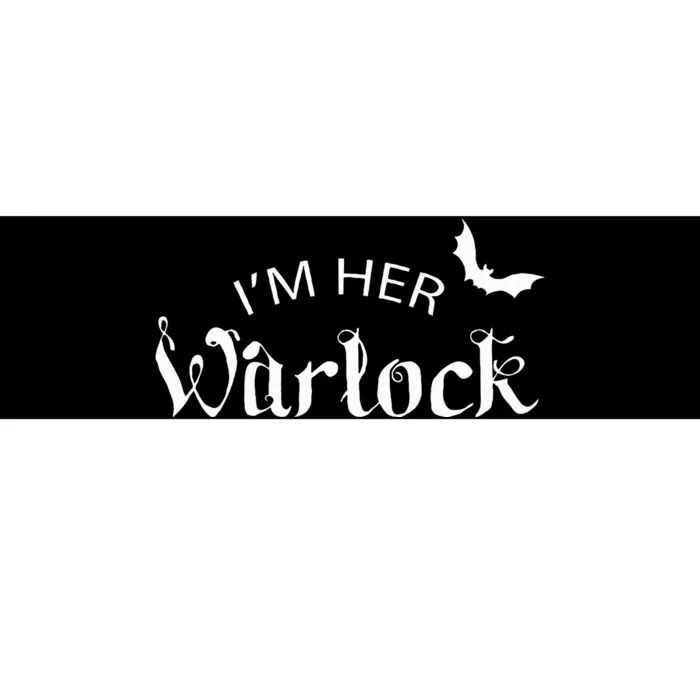 Her Warlock Witch Halloween Matching Couples Costumes Bumper Sticker