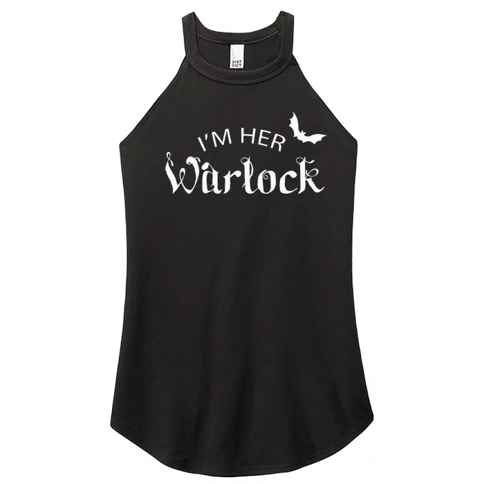 Her Warlock Witch Halloween Matching Couples Costumes Women’s Perfect Tri Rocker Tank