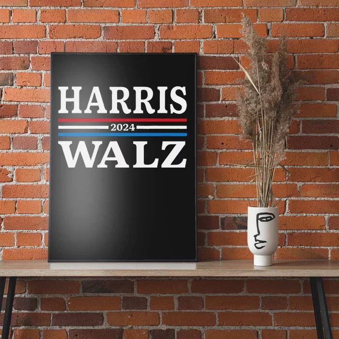 Harris Walz Waltz 2024 Election Kamala Harris Tim Waltz 2024 Poster