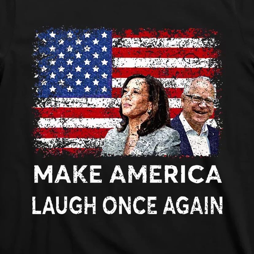 Harris Waltz Walz 2024 Make America Laugh Once Again T-Shirt