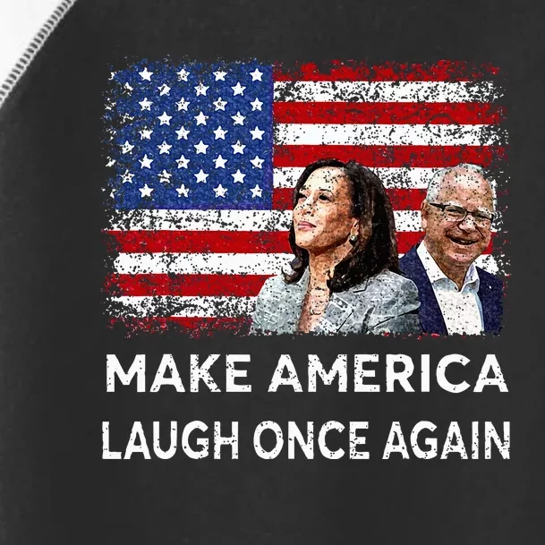 Harris Waltz Walz 2024 Make America Laugh Once Again Toddler Fine Jersey T-Shirt