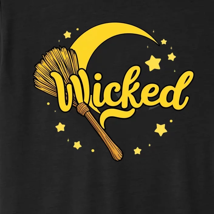 Halloween Wicked Witch Broom Retro Spooky ChromaSoft Performance T-Shirt