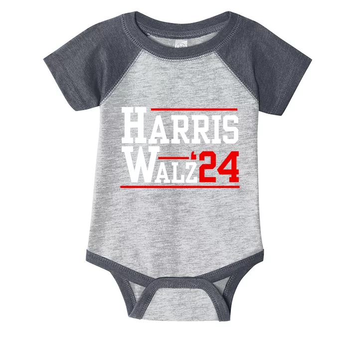 Harris Walz Waltz 2024 Vintage Style Kamala Harris Tim Walz Infant Baby Jersey Bodysuit