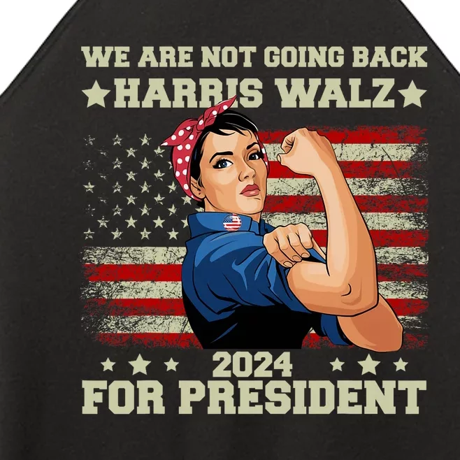 Harris Walz Waltz 2024 We Are Not Going Back Women’s Perfect Tri Rocker Tank