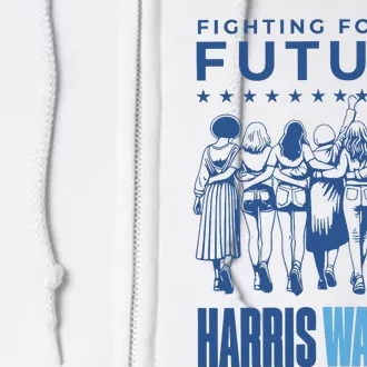 Harris Walz Waltz 2024 Harris Walz Future Button Election Full Zip Hoodie