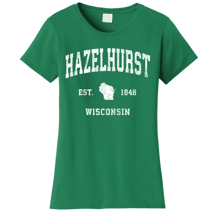 Hazelhurst Wisconsin Wi Vintage Athletic Women's T-Shirt