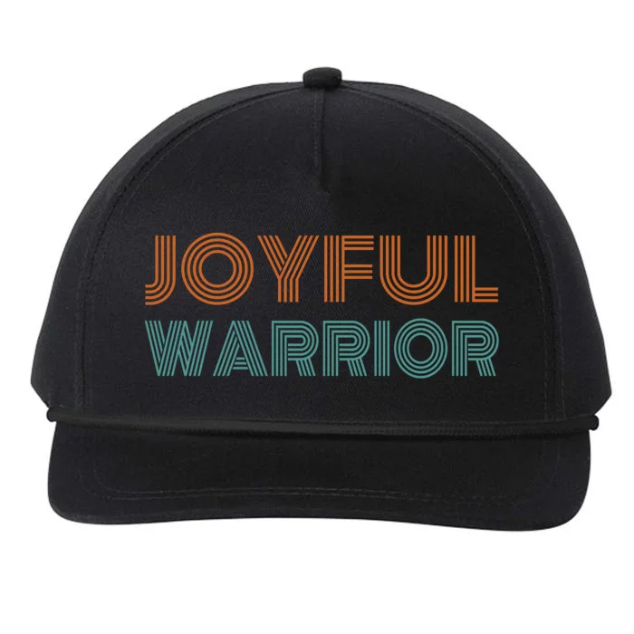 Harris Walz Waltz 2024 Kamala Harris Tim Walz Joyful Warrior Gift Snapback Five-Panel Rope Hat