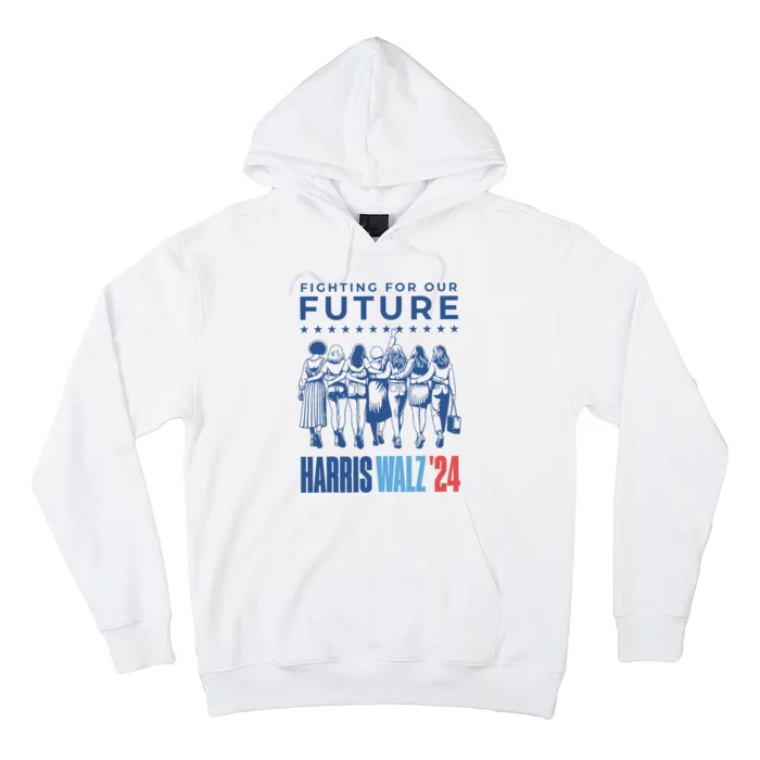 Harris Walz Waltz 2024 Harris Walz Future Button Election Hoodie