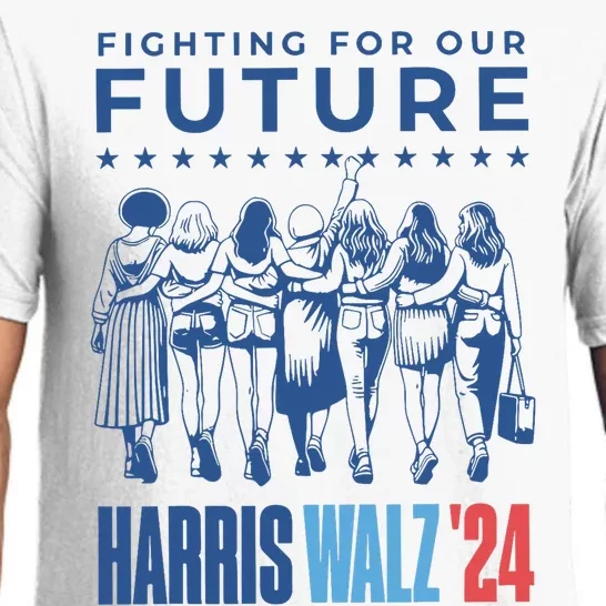 Harris Walz Waltz 2024 Harris Walz Future Button Election Pajama Set