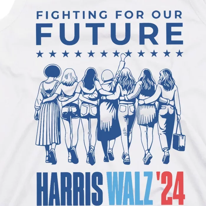 Harris Walz Waltz 2024 Harris Walz Future Button Election Tank Top