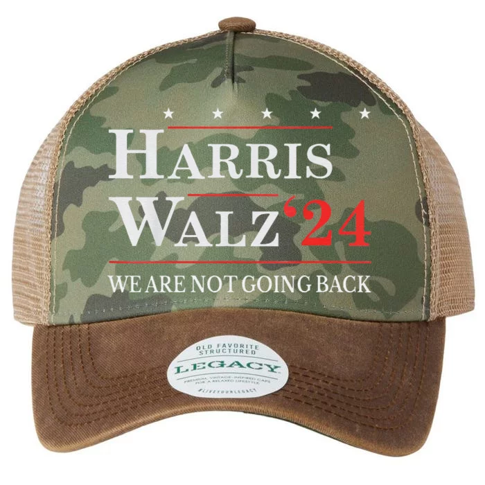 Harris Waltz We Are Not Going Back Kamala Harris 2024 Legacy Tie Dye Trucker Hat