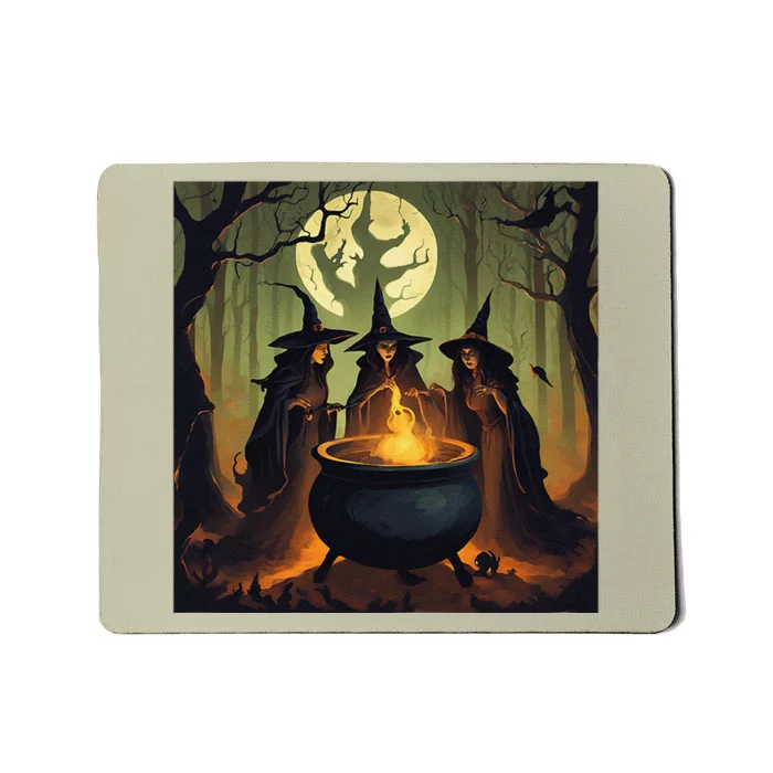 Halloween Witch Witches Gather Fall Casual Mousepad