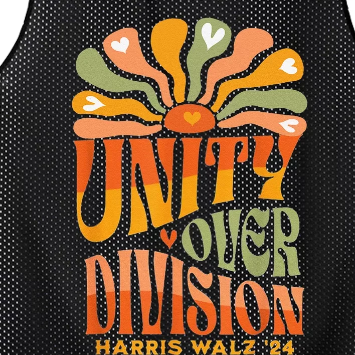 Harris Walz Waltz 2024 Unity Over Division Mesh Reversible Basketball Jersey Tank