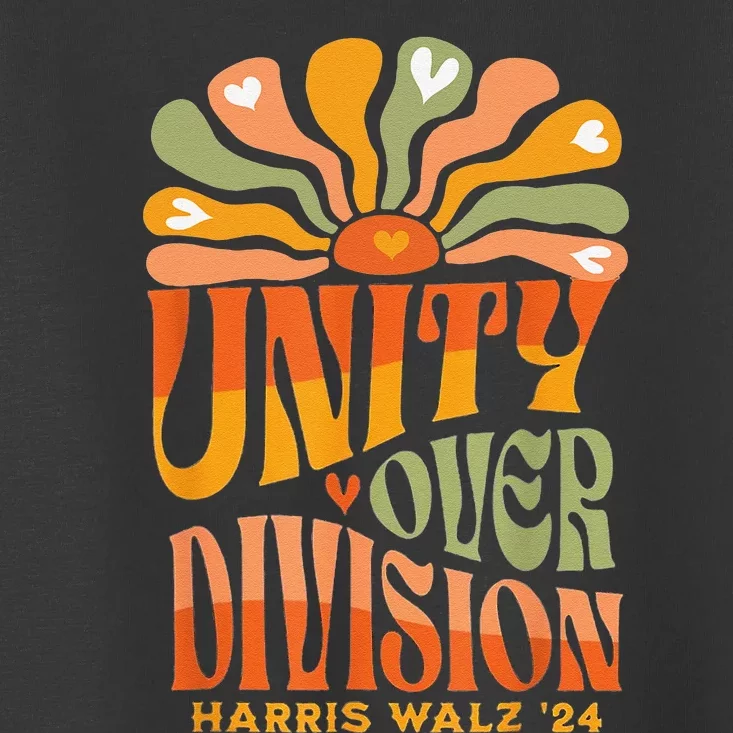 Harris Walz Waltz 2024 Unity Over Division Toddler T-Shirt