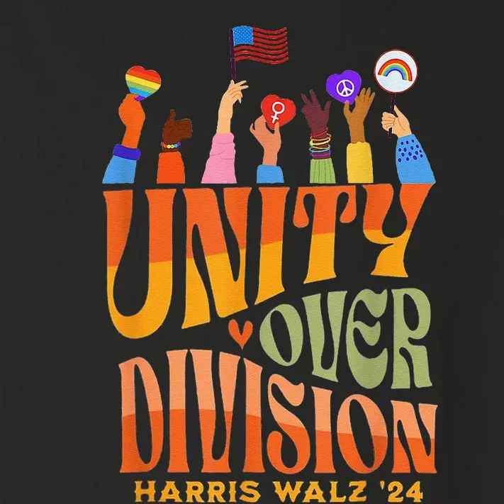 Harris Walz Waltz 2024 Unity Over Division Toddler Long Sleeve Shirt