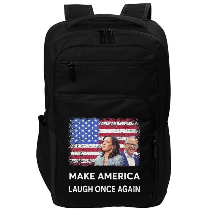 Harris Waltz Walz 2024 Make America Laugh Once Again Impact Tech Backpack