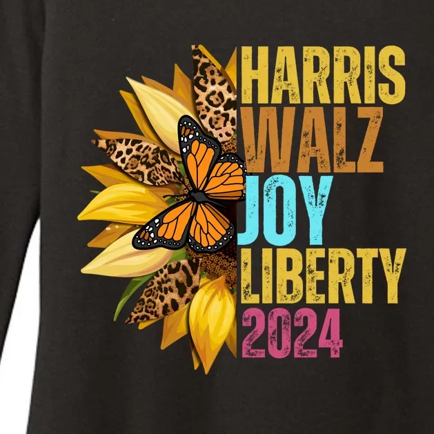 Harris Walz Waltz 2024 Harris Walz Joy Liberty Womens CVC Long Sleeve Shirt