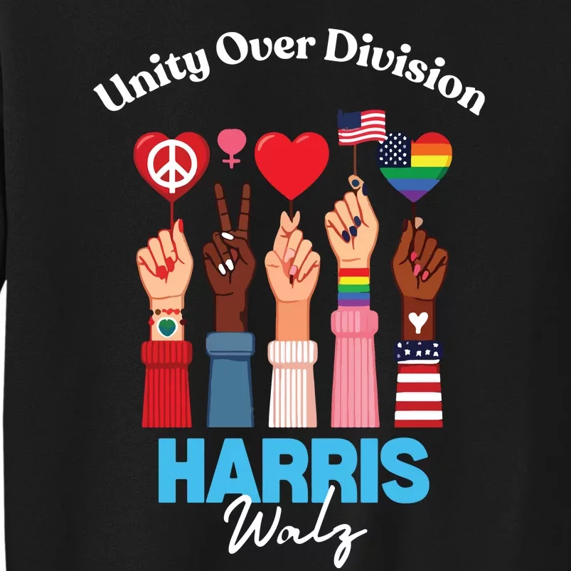 Harris Walz Waltz 2024 Unity Over Division Sweatshirt