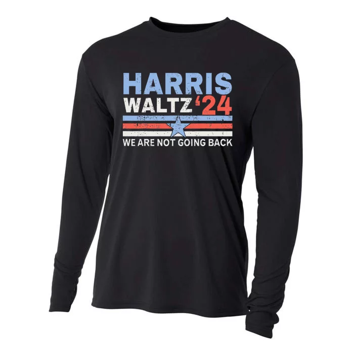 Harris Walz Waltz 2024 Retro Vintage Cooling Performance Long Sleeve Crew