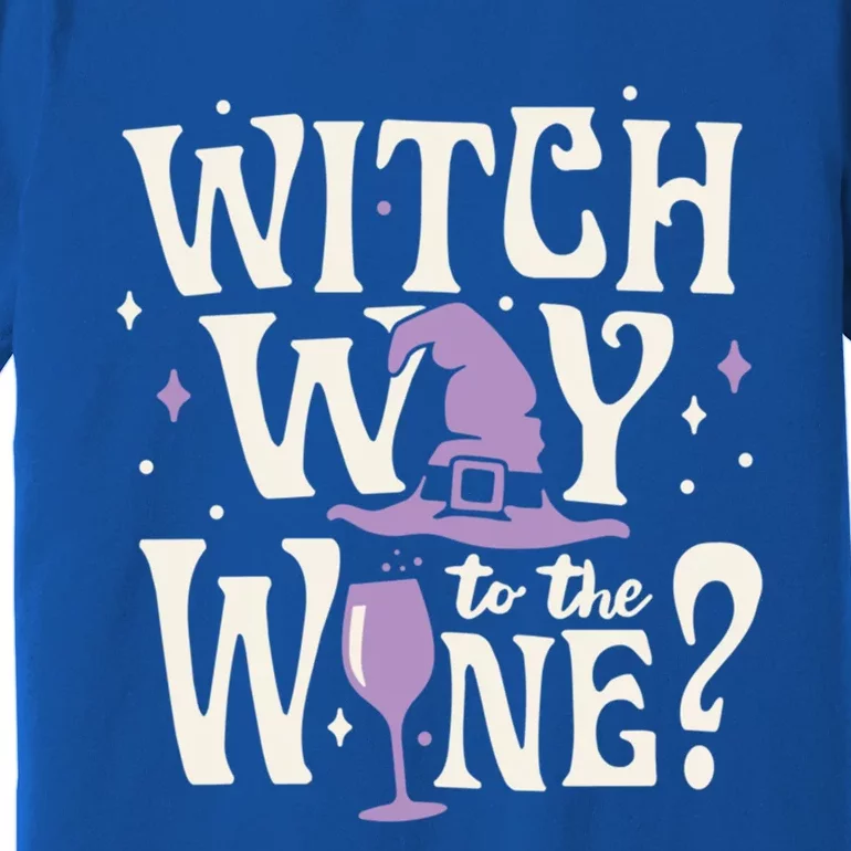 Halloween Witch Way To The Wine? Gift Premium T-Shirt