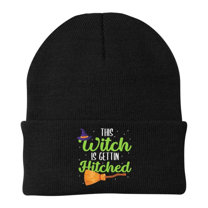 Hitched Witch Wedding Celebration Knit Cap Winter Beanie