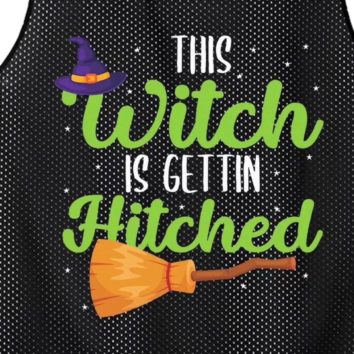 Hitched Witch Wedding Celebration Mesh Reversible Basketball Jersey Tank