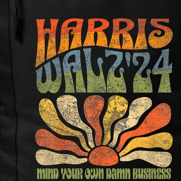 Harris Walz Waltz 2024 Mind Your Own Damn Business Daily Commute Backpack