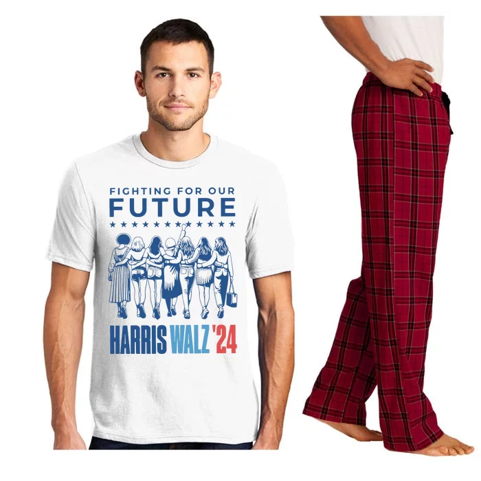 Harris Walz Waltz 2024 Harris Walz Future Button Election Pajama Set