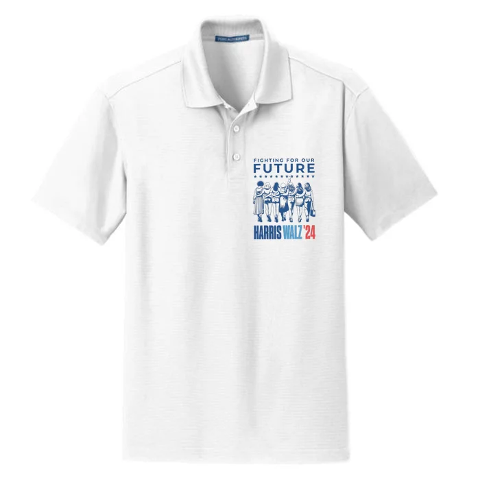 Harris Walz Waltz 2024 Harris Walz Future Button Election Dry Zone Grid Performance Polo