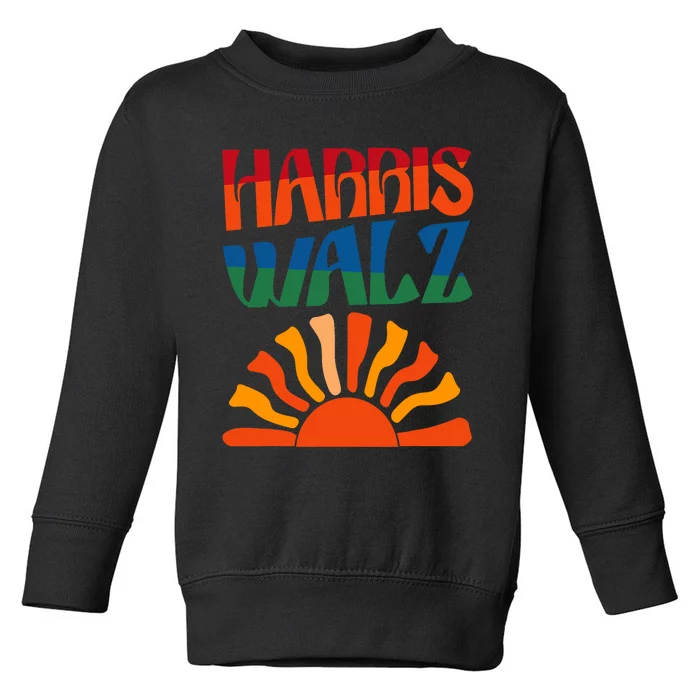 Harris Walz Willie 2024 Toddler Sweatshirt