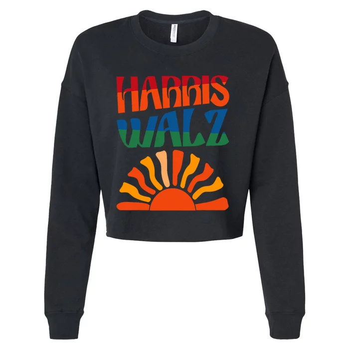 Harris Walz Willie 2024 Cropped Pullover Crew