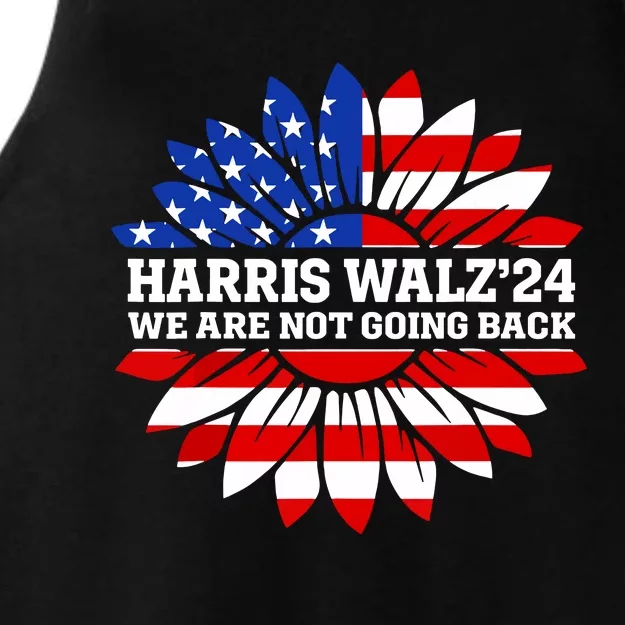 Harris Waltz We Are Not Going Back Kamala Harris 2024 Ladies Tri-Blend Wicking Tank