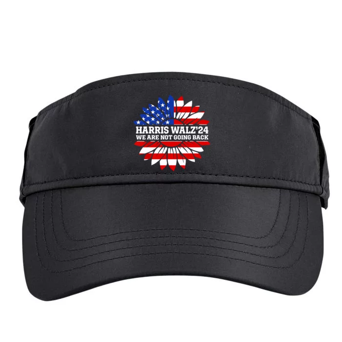 Harris Waltz We Are Not Going Back Kamala Harris 2024 Adult Drive Performance Visor