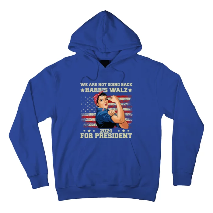 Harris Walz Waltz 2024 We Are Not Going Back Hoodie