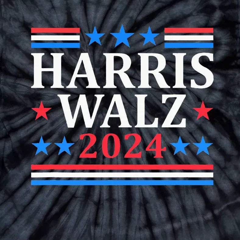 Harris Walz Waltz 2024 Tie-Dye T-Shirt