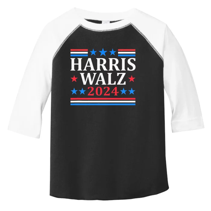 Harris Walz Waltz 2024 Toddler Fine Jersey T-Shirt