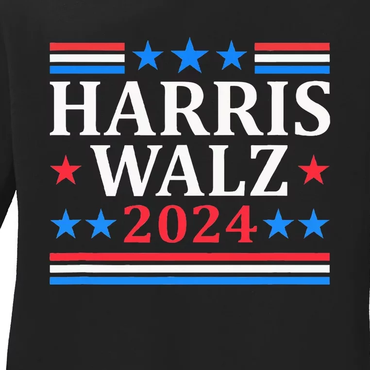 Harris Walz Waltz 2024 Ladies Long Sleeve Shirt