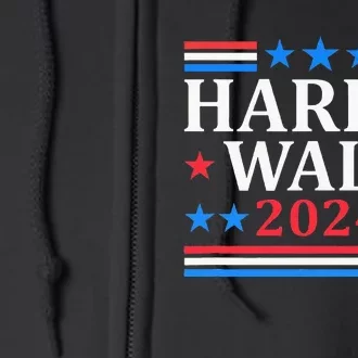 Harris Walz Waltz 2024 Full Zip Hoodie