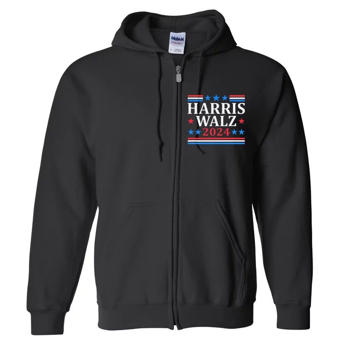 Harris Walz Waltz 2024 Full Zip Hoodie