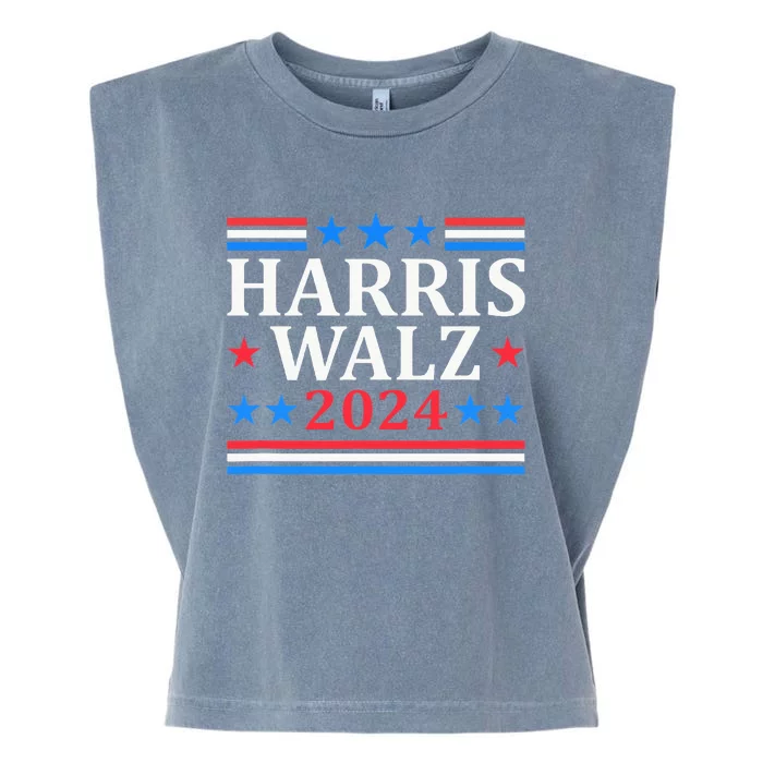 Harris Walz Waltz 2024 Garment-Dyed Women's Muscle Tee