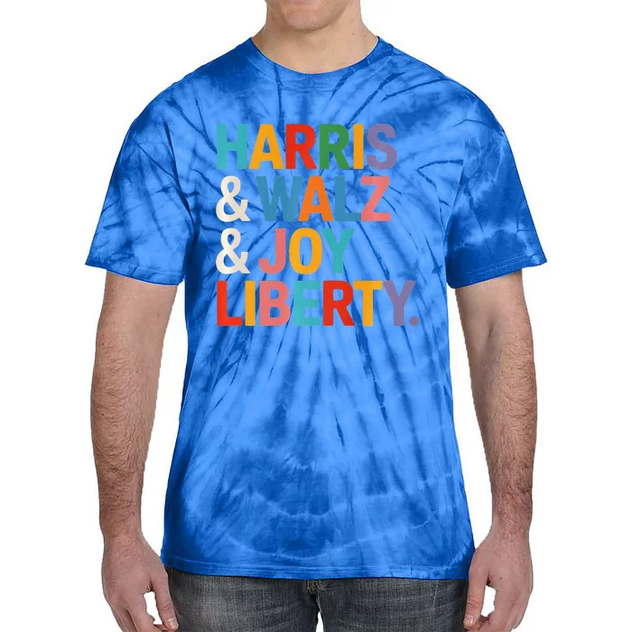 Harris Walz Waltz 2024 Harris Walz Joy Liberty Tie-Dye T-Shirt