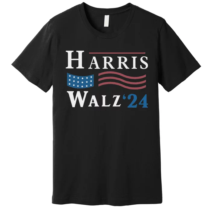 Harris Walz Waltz 2024 Vice President Vp Harris Tim Waltz Premium T-Shirt