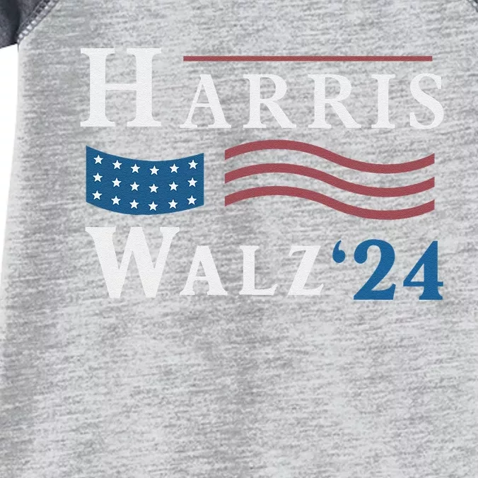 Harris Walz Waltz 2024 Vice President Vp Harris Tim Waltz Infant Baby Jersey Bodysuit