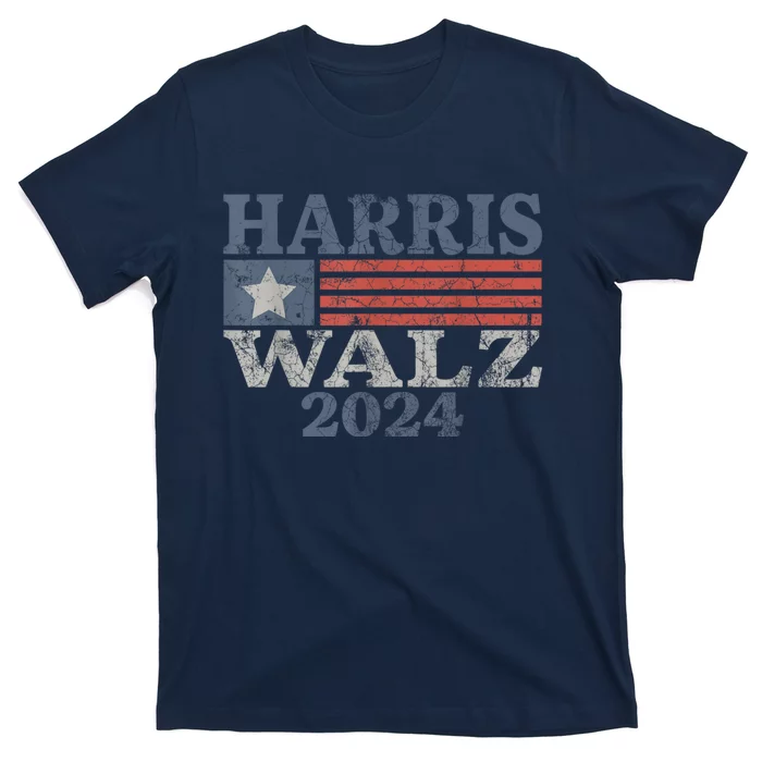 Harris Walz Waltz 2024 Vintage Style Kamala Harris Tim Walz T-Shirt