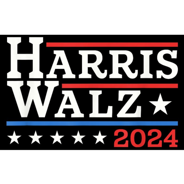 Harris Walz Waltz 2024 Vintage Style Kamala Harris Tim Walz Bumper Sticker