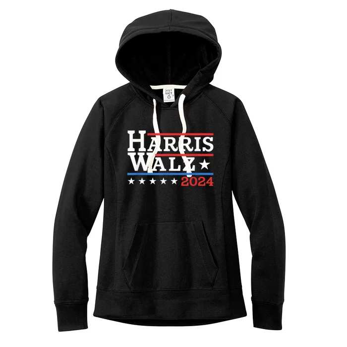 Harris Walz Waltz 2024 Vintage Style Kamala Harris Tim Walz Women's Fleece Hoodie