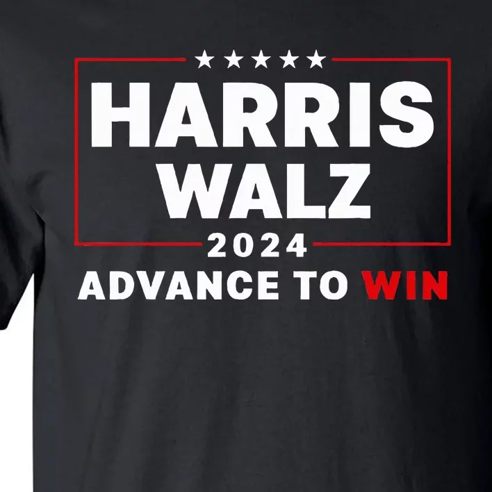 Harris Walz Waltz 2024 Advance To Win For 47th President Tall T-Shirt