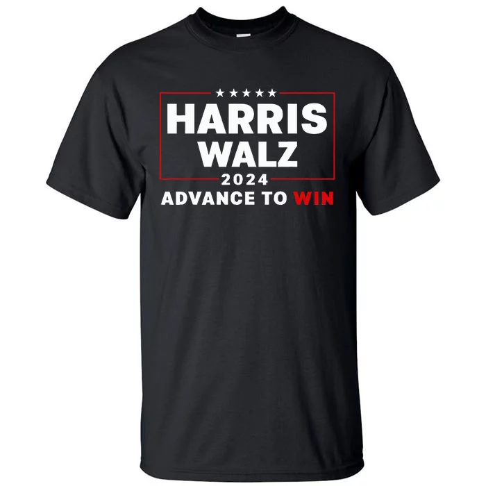 Harris Walz Waltz 2024 Advance To Win For 47th President Tall T-Shirt