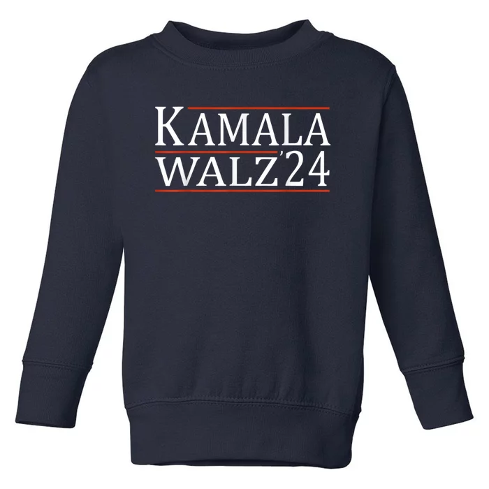 Harris Walz Waltz 2024 Vintage Style Kamala Harris Tim Walz Toddler Sweatshirt